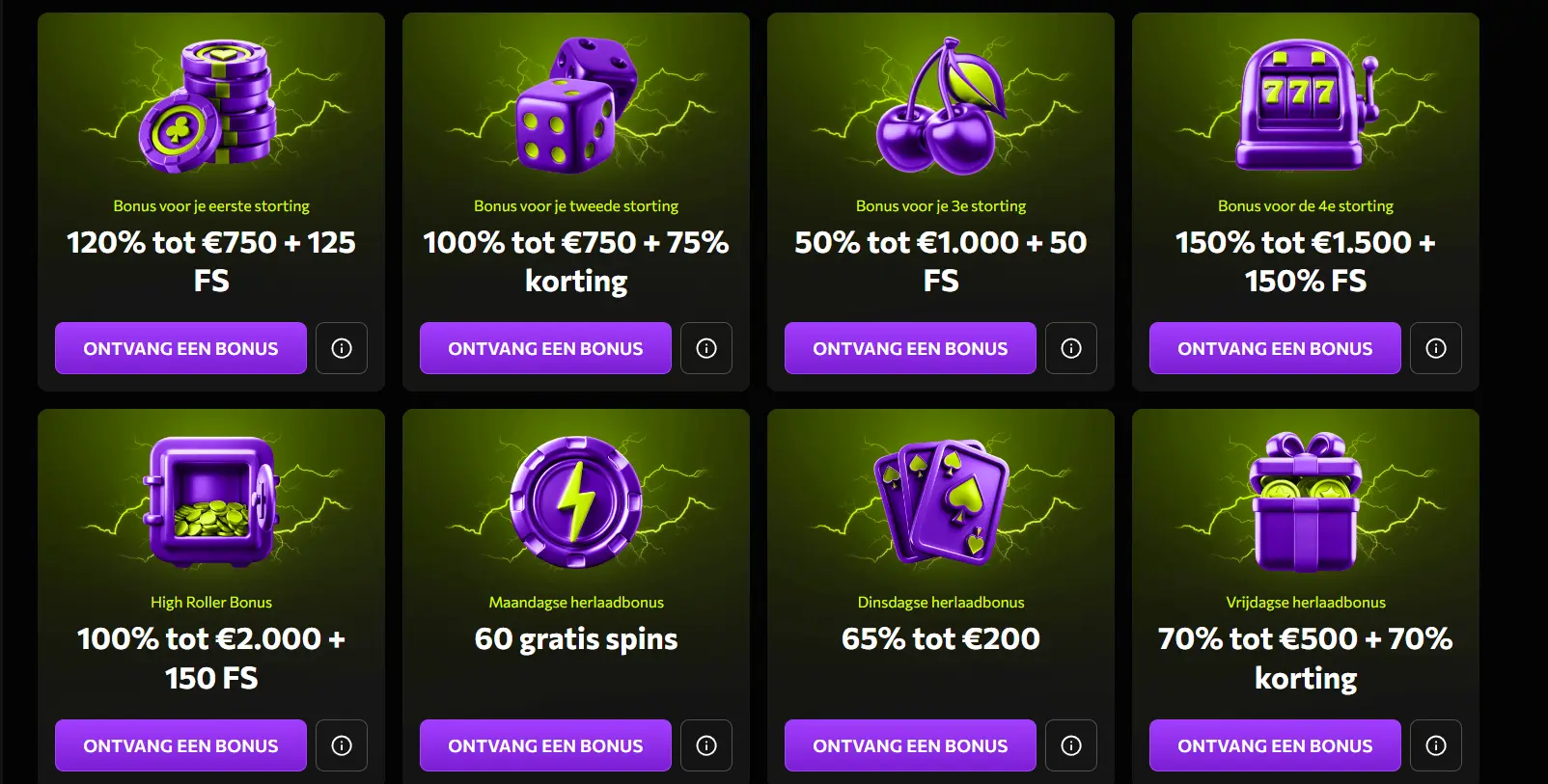 instasino casino promoties